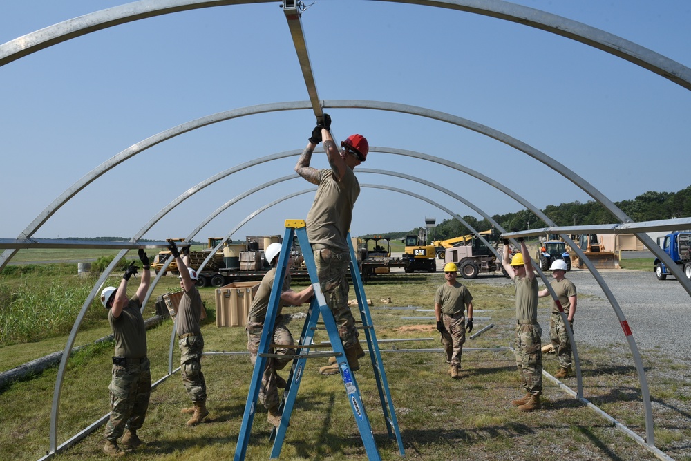 161st CES readiness training in NC