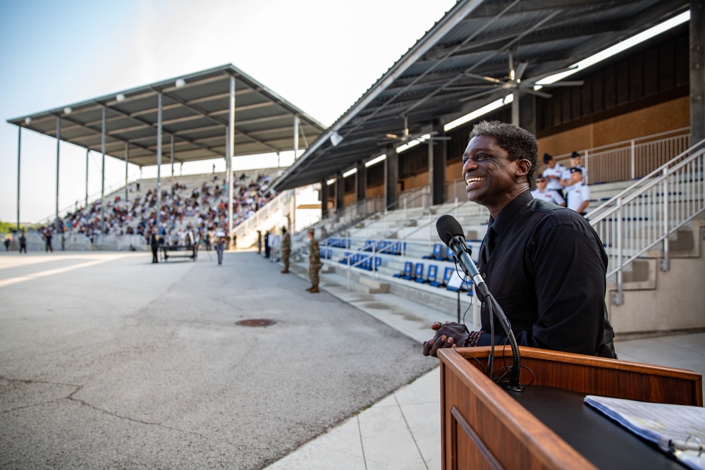 U.S. Air Force Basic Military Training Graduation and Coining Ceremony