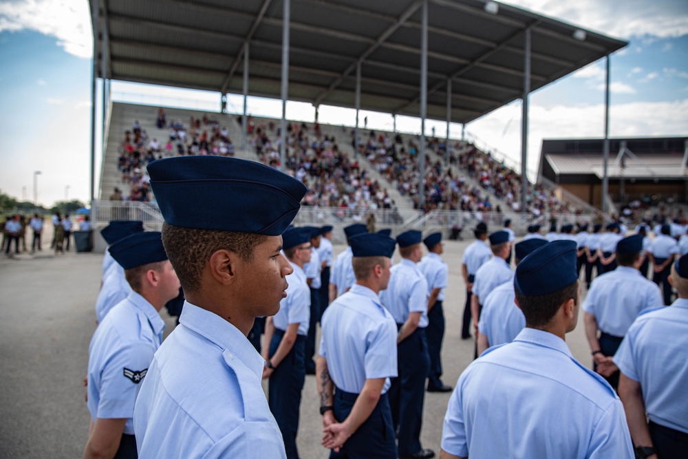 U.S. Air Force Basic Military Training Graduation and Coining Ceremony