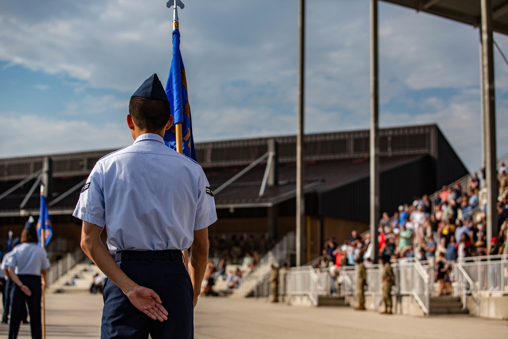 U.S. Air Force Basic Military Training Graduation and Coining Ceremony