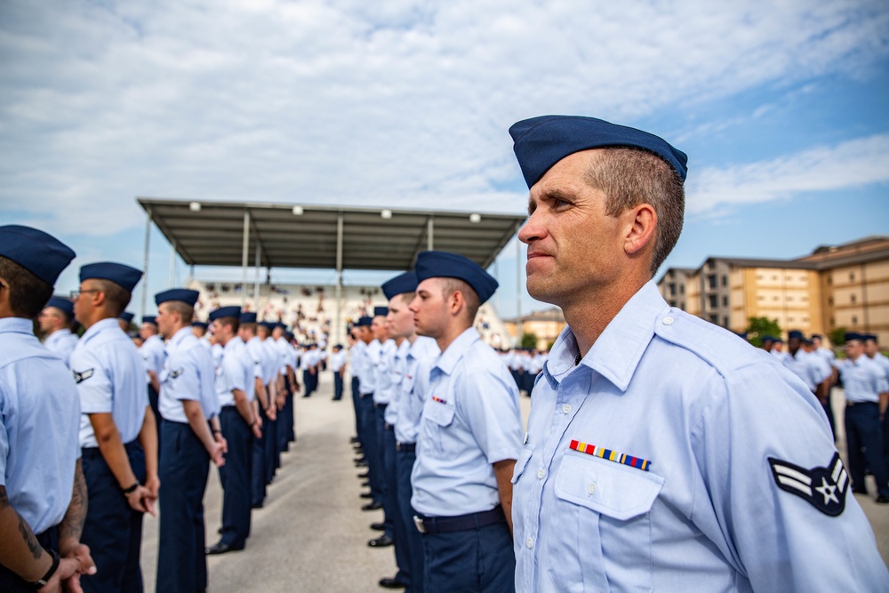 U.S. Air Force Basic Military Training Graduation and Coining Ceremony