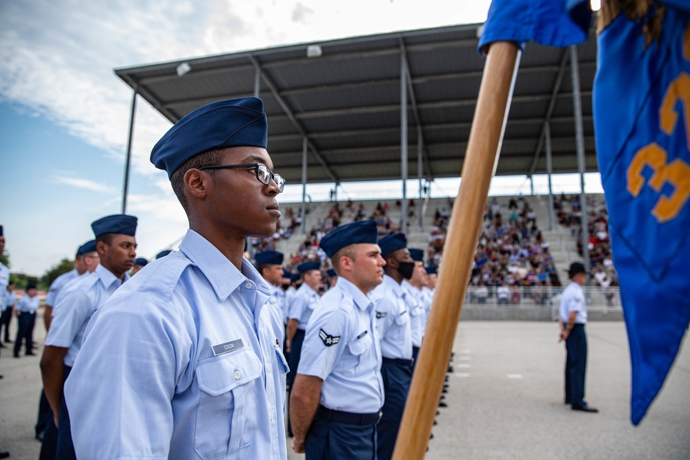 U.S. Air Force Basic Military Training Graduation and Coining Ceremony