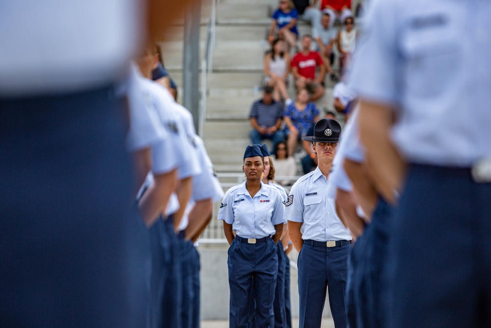 U.S. Air Force Basic Military Training Graduation and Coining Ceremony