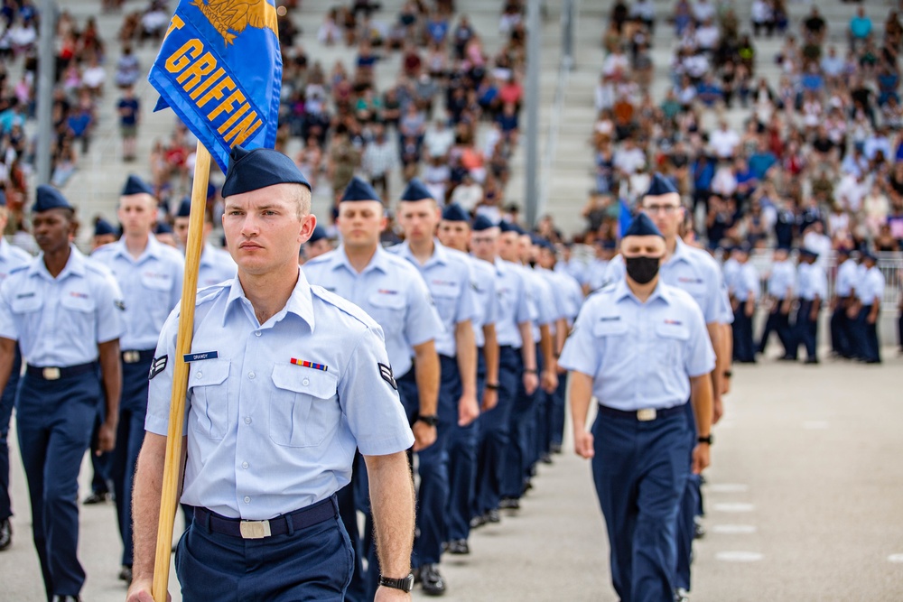 U.S. Air Force Basic Military Training Graduation and Coining Ceremony