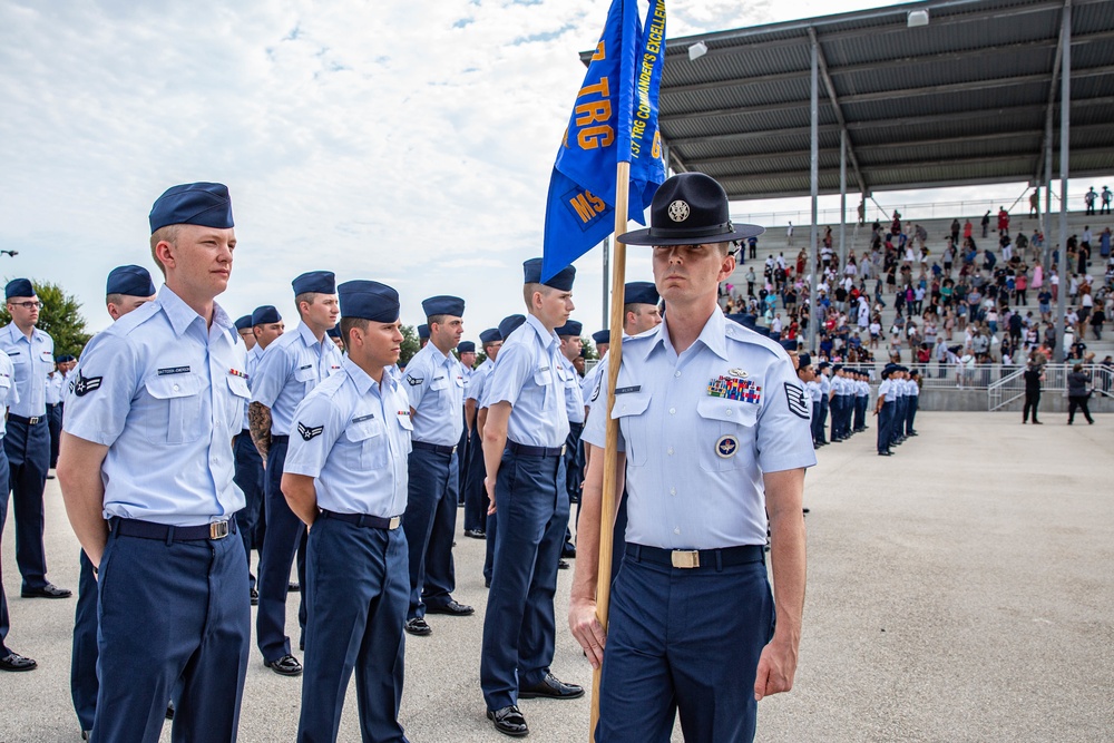 U.S. Air Force Basic Military Training Graduation and Coining Ceremony