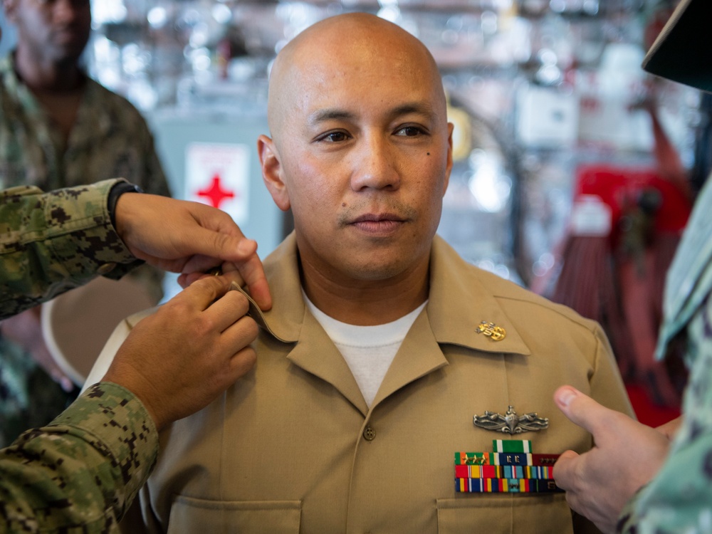 Master Chief Pinning Ceremony aboard USS Coronado (LCS 4)