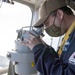 USS Jackson (LCS 6) Sailor stands watch on bridge