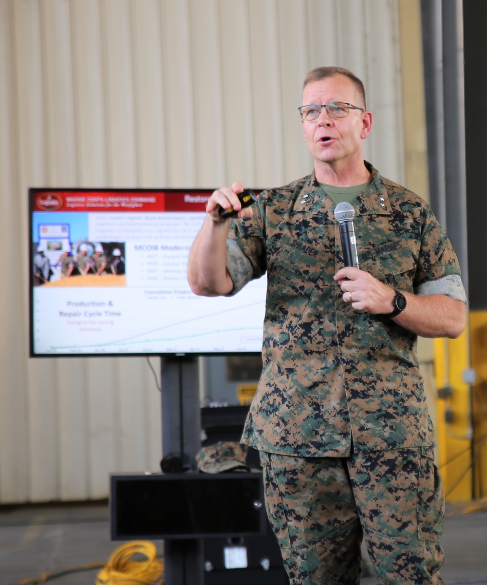 U.S. Marine Corps Logistics Commands’ 2-star Commanding General Holds Coast-to-Coast Town Halls