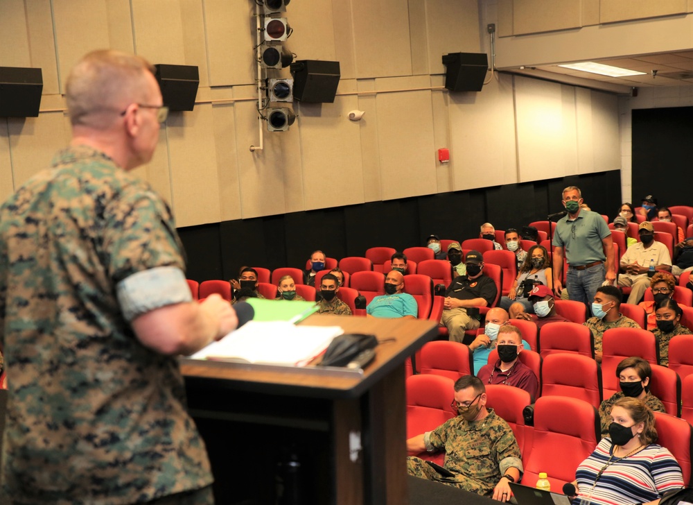 U.S. Marine Corps Logistics Commands’ 2-star Commanding General Holds Coast-to-Coast Town Halls