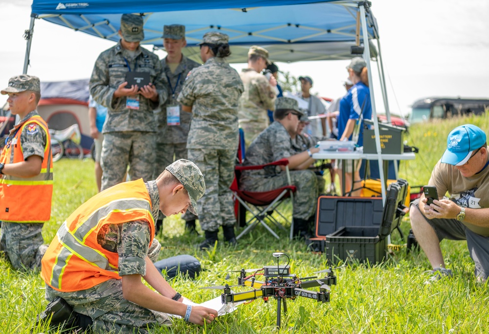 RPA crew members judge UAS competition for STEM