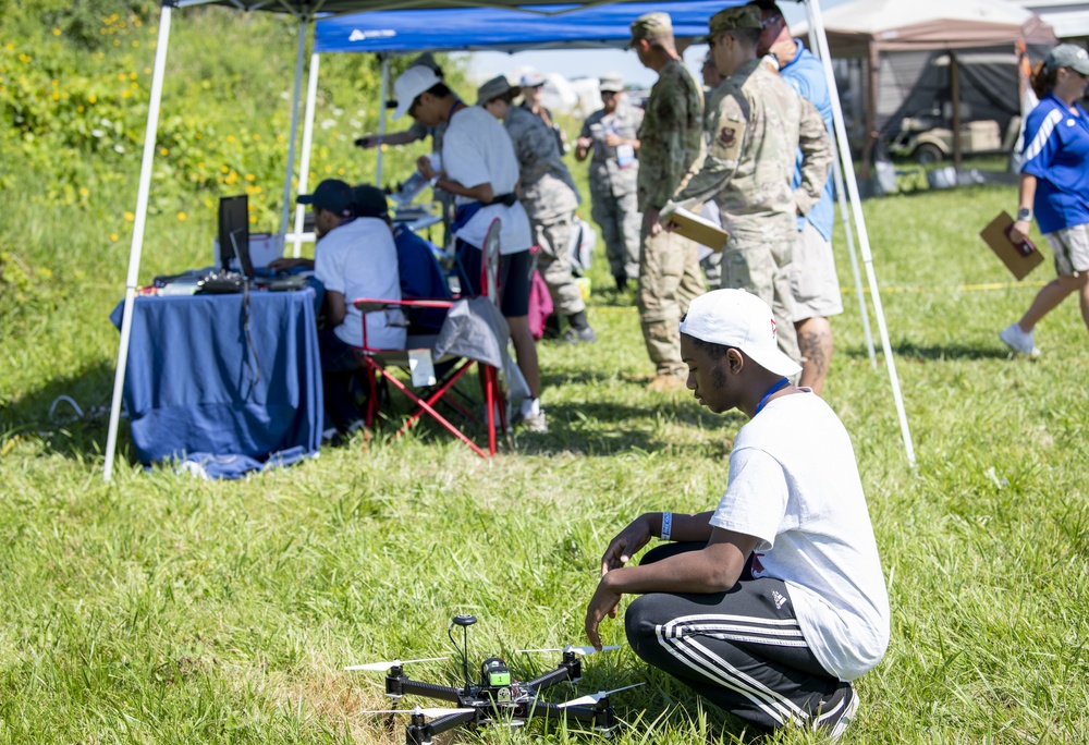 RPA crew members judge UAS competition for STEM