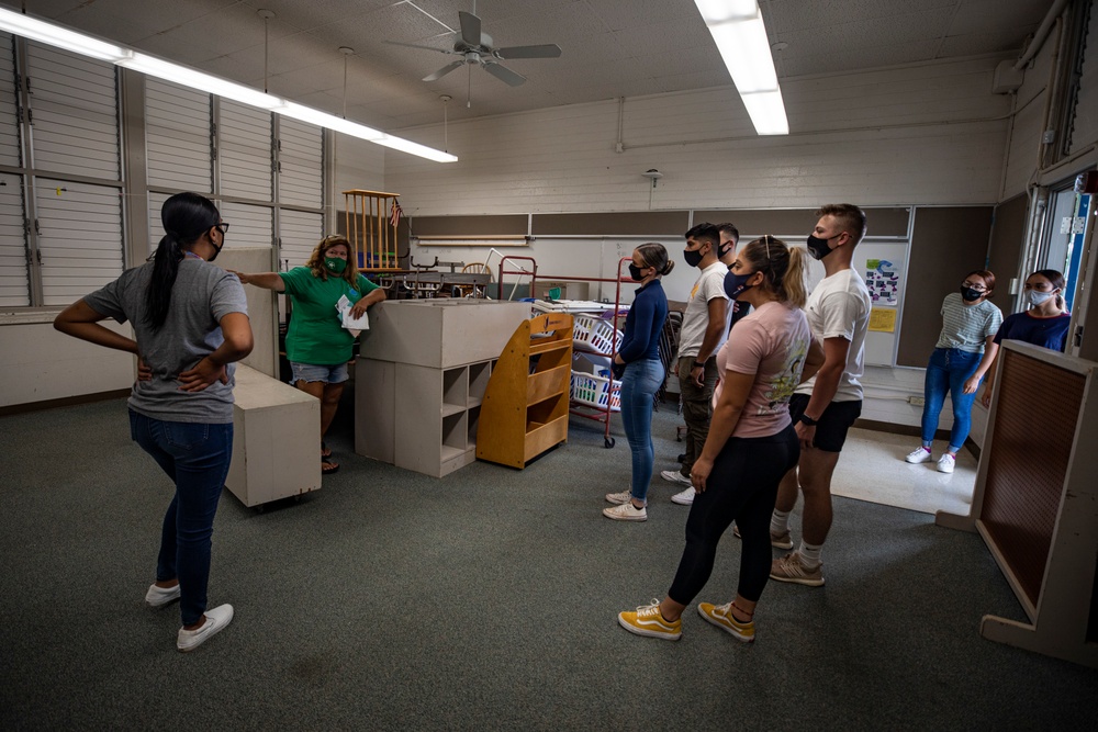 HQBN Back to School Set Up, Kailua Elementary School