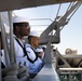 Sailors Aboard USS Carl Vinson (CVN 70) Man The Rails