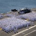 Sailors Aboard USS Carl Vinson (CVN 70) Man The Rails