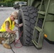 U.S. Army 835th Transportation Battalion and U.S. Navy Seabees with NMCB-5 transport civil engineer support equipment to Papua New Guinea