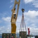 U.S. Army 835th Transportation Battalion and U.S. Navy Seabees with NMCB-5 transport civil engineer support equipment to Papua New Guinea