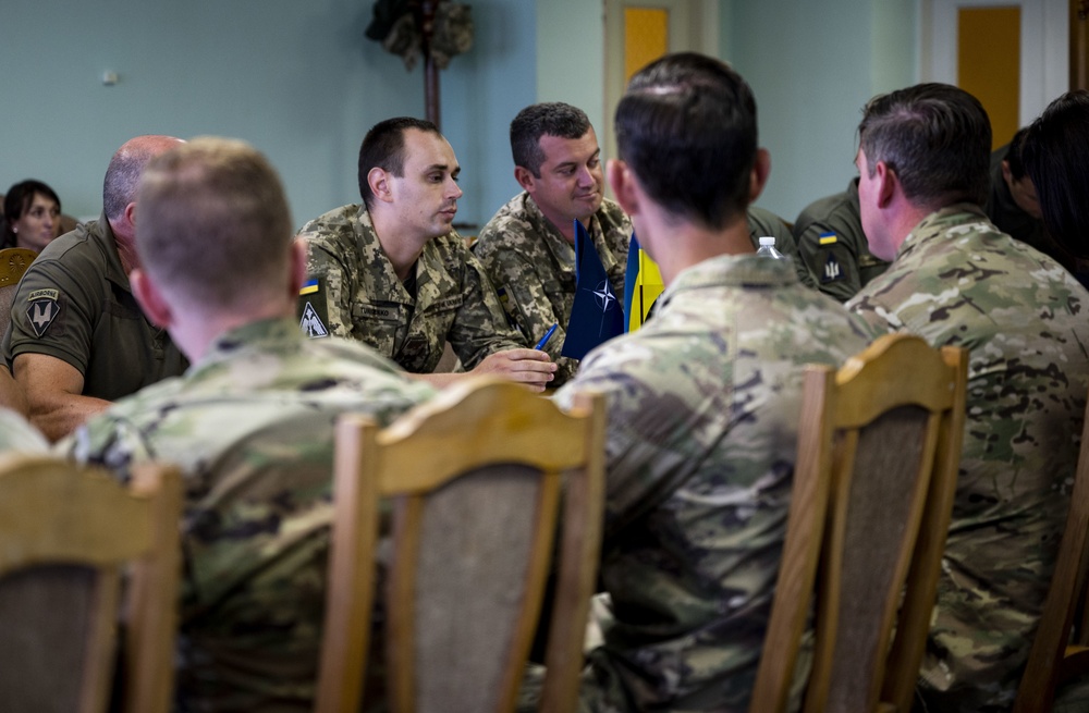 352 Special Operations Wing and Ukrainian Special Operations Forces hold an opening ceremony beginning a month of interoperability training events