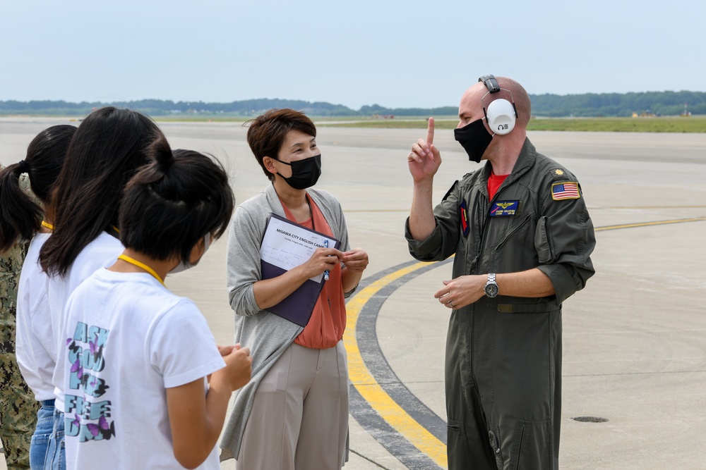 Misawa City Students Tour P-8A Poseidon Misawa City Students Tour P-8A Poseidon