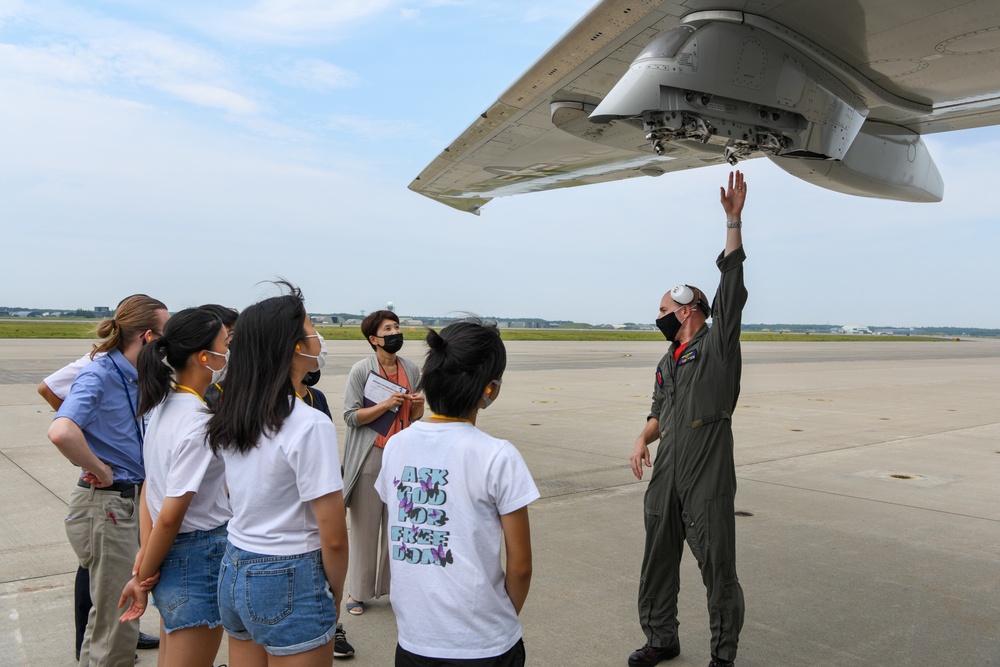 Misawa City Students Tour P-8A Poseidon Misawa City Students Tour P-8A Poseidon