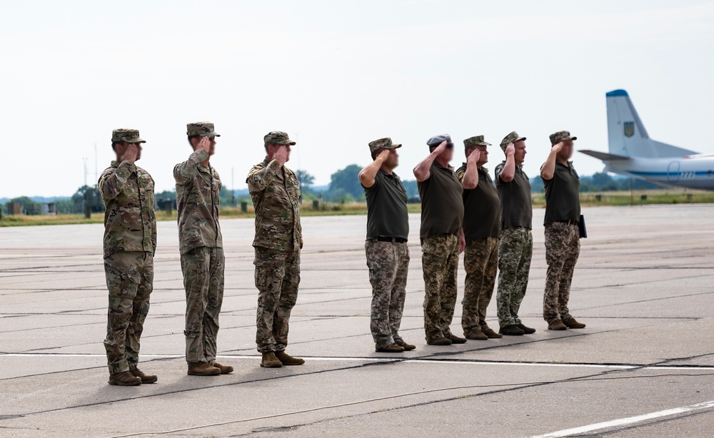 352 Special Operations Wing and Ukrainian Special Operations Forces hold an opening ceremony beginning a month of interoperability training events