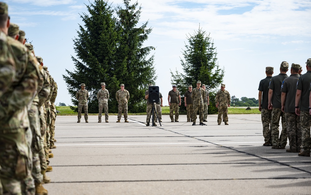 352 Special Operations Wing and Ukrainian Special Operations Forces hold an opening ceremony beginning a month of interoperability training events