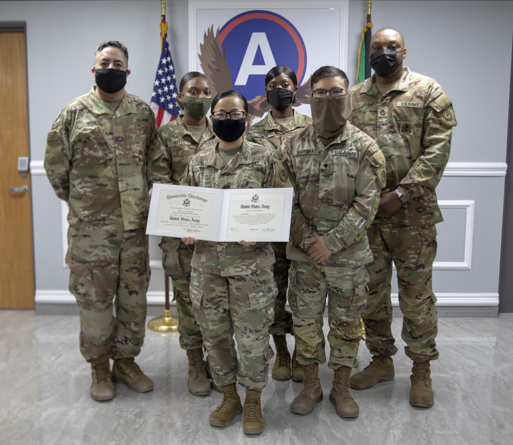 Area Support Group - Kuwait Reenlistment Ceremony