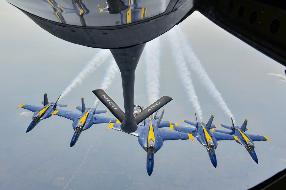 127th Wing Brings Blue Angels to Michigan