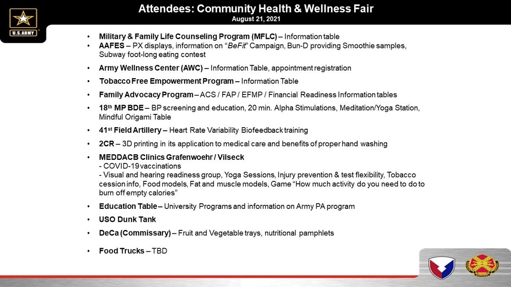 Inaugural Community Health &amp; Wellness Fair to help address community's wellness