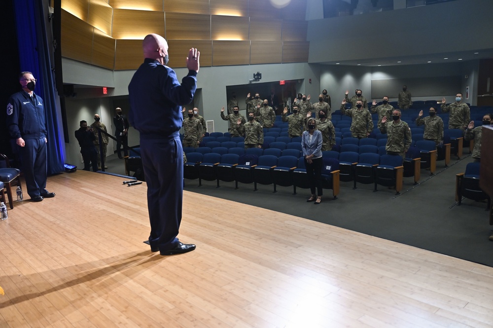 CSO Raymond hosts USSF transfer ceremony