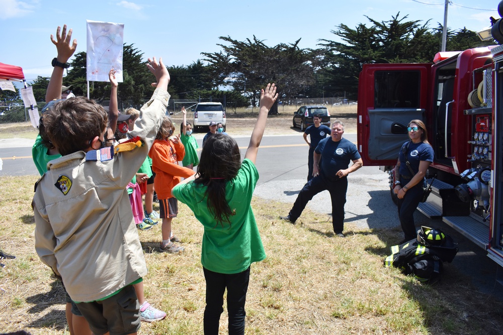 Presidio of Monterey Fire Department teaches Cub Scouts about fire safety