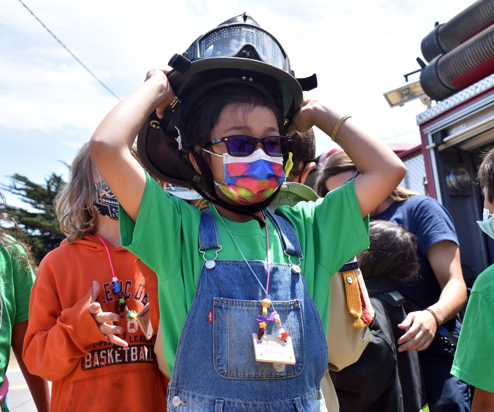 Presidio of Monterey Fire Department teaches Cub Scouts about fire safety