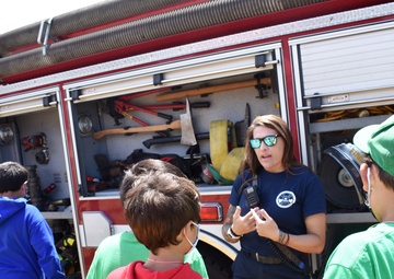 Presidio of Monterey Fire Department teaches Cub Scouts about fire safety
