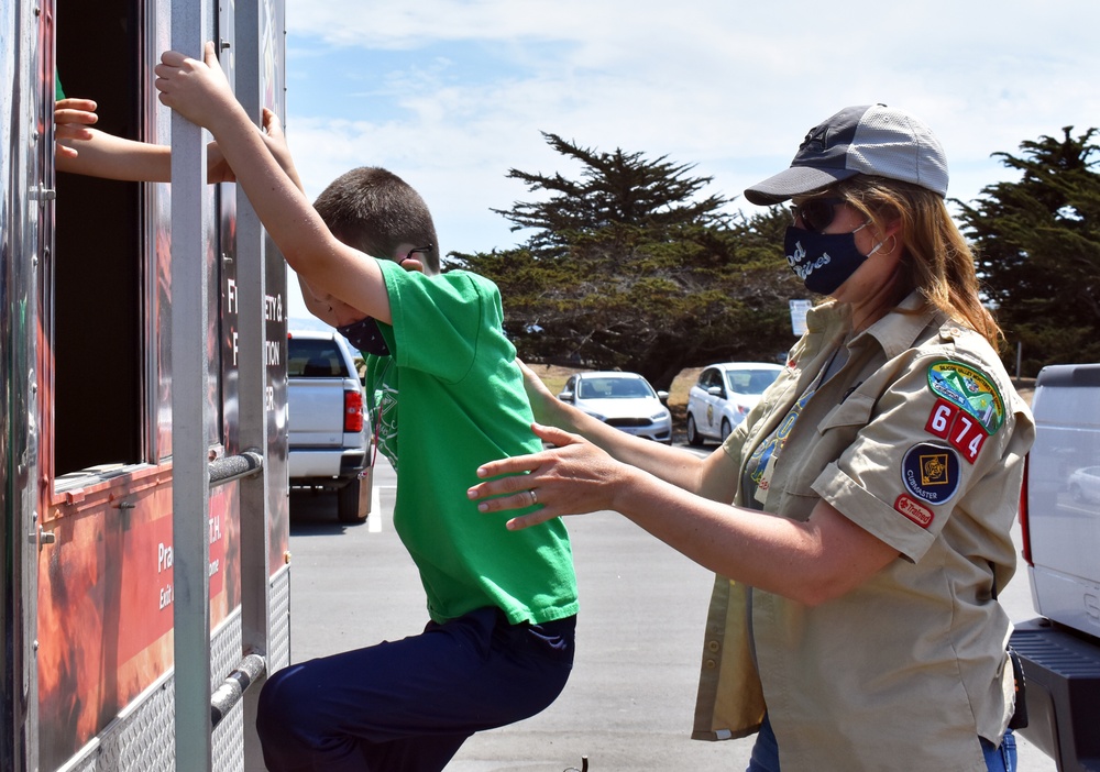 Presidio of Monterey Fire Department teaches Cub Scouts about fire safety