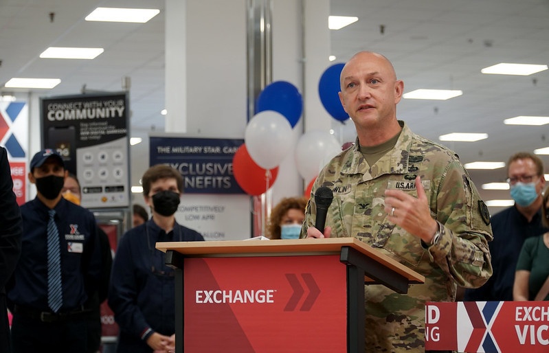 Exchange Europe/Southwest Asia Commander Col. Don Nowlin