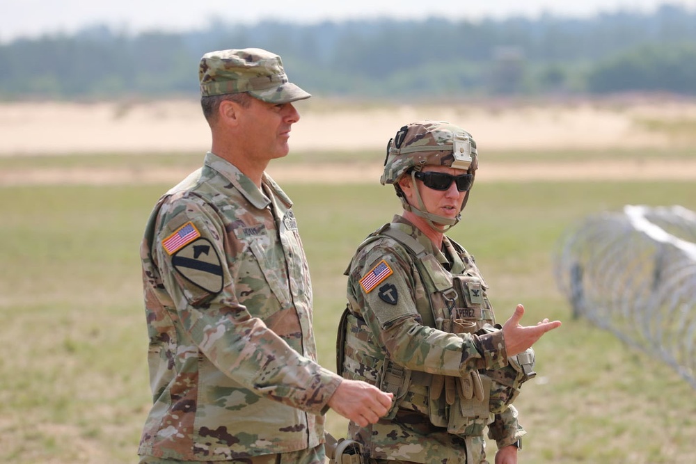 First Army Deputy Commanding General Visits Northern Strike 21