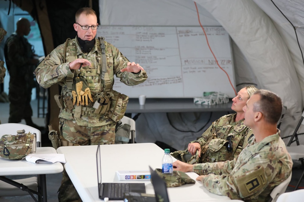 First Army Deputy Commanding General Visits Northern Strike 21