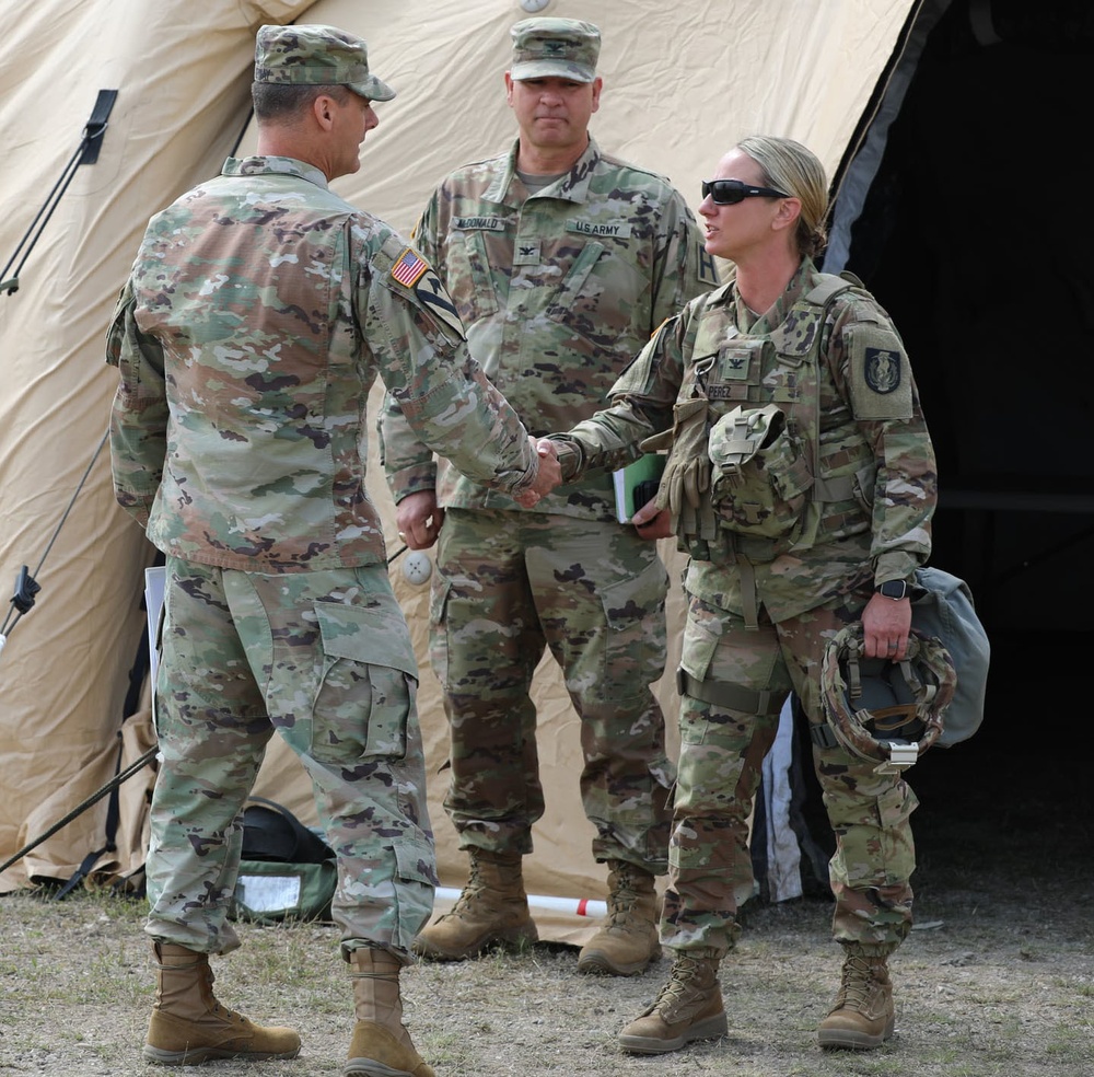 First Army Deputy Commanding General Visits Northern Strike 21