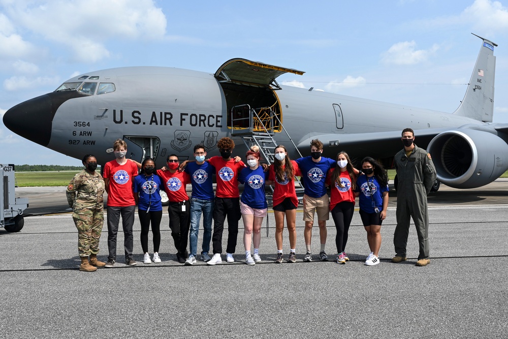 AIM HIGH Flight Academy visits 33rd FW