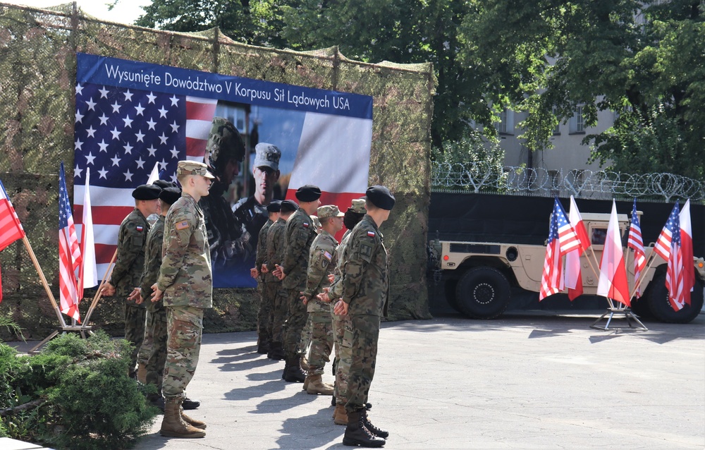 V CORPS Forward officially arrives in Poznan, Poland