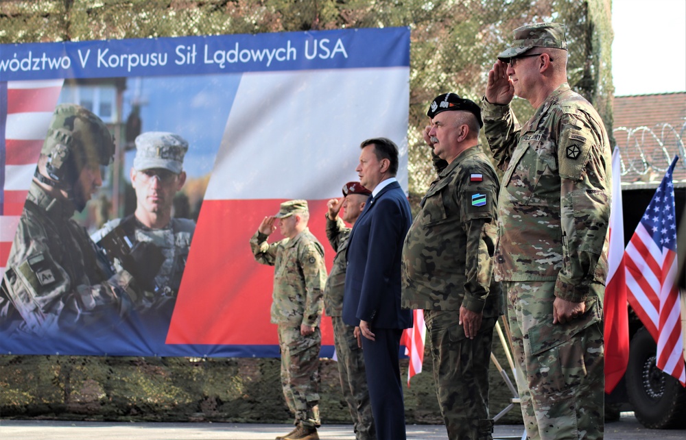 V CORPS Forward officially arrives in Poznan, Poland