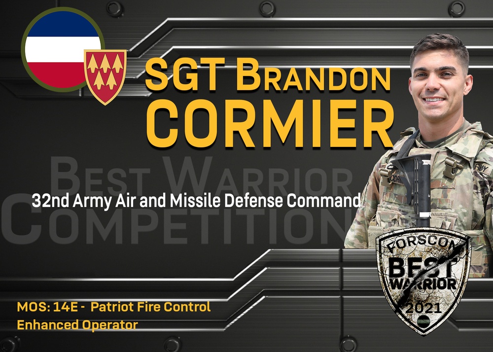 2021 FORSCOM Best Warrior Competition - SGT Brandon Cormier, 32nd AAMDC