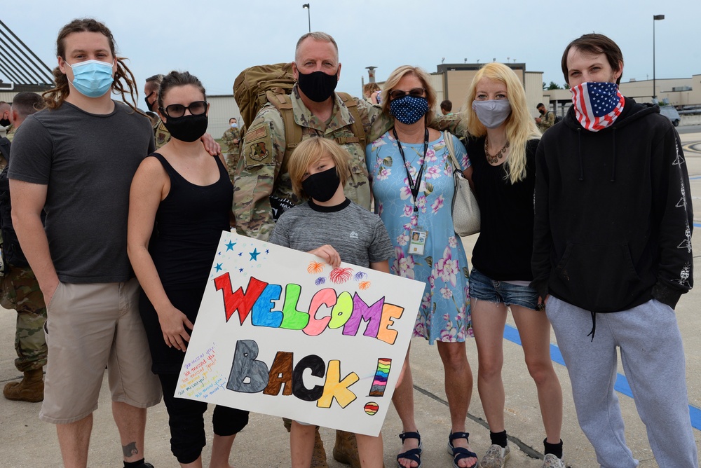 177th Fighter Wing Airmen Return to Base After Four Month Deployment to Middle East