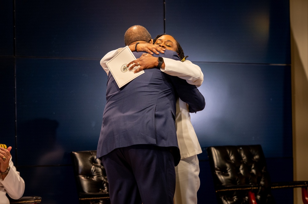 Lt. Cmdr. Takana Jefferson promotion ceremony