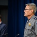 Pentagon Press Secretary holds joint press briefing with Pentagon Force Projection Agency police chief