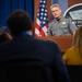 Pentagon Press Secretary holds joint press briefing with Pentagon Force Projection Agency police chief