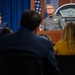 Pentagon Press Secretary holds joint press briefing with Pentagon Force Projection Agency police chief