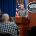 Pentagon Press Secretary holds joint press briefing with Pentagon Force Projection Agency police chief