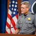 Pentagon Press Secretary holds joint press briefing with Pentagon Force Projection Agency police chief