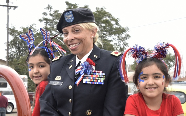 Col. Lisa Lamb in July 4 parade