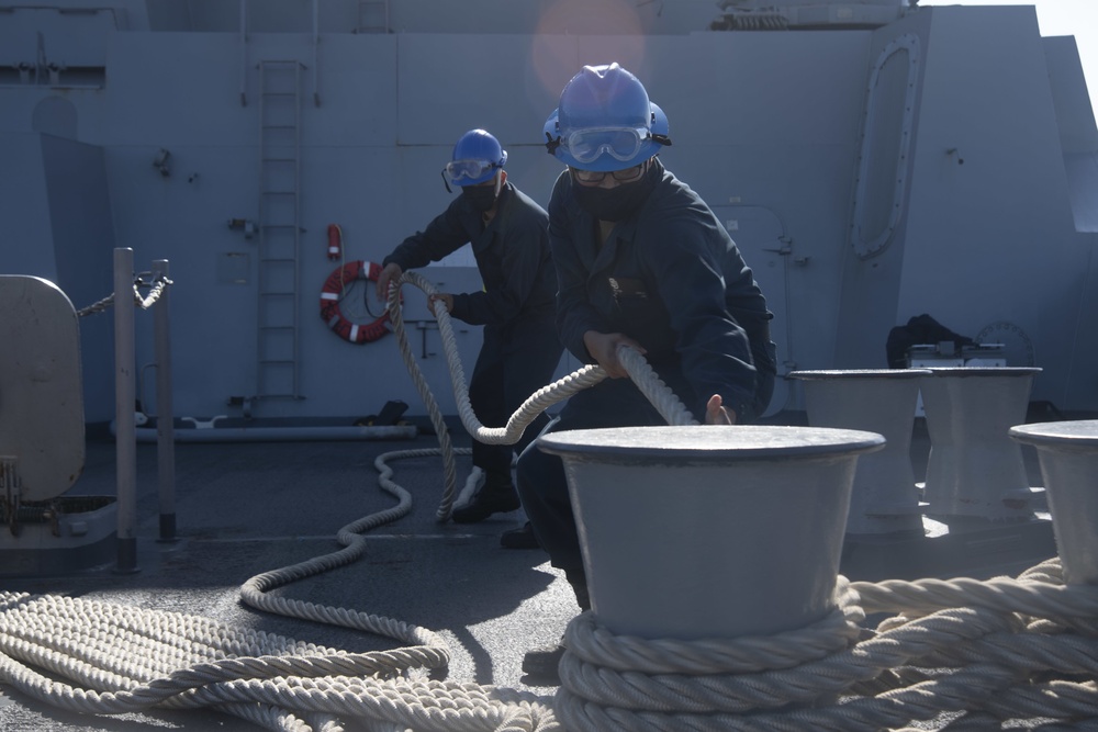 USS San Diego Goes Underway